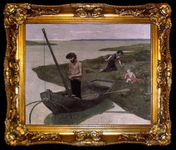 framed  Pierre Puvis de Chavannes the poor fisherman, ta009-2